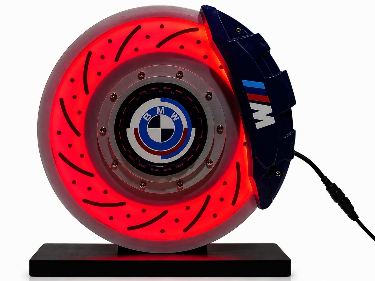 BMW Style Brake Disc LED Lamp - 3D Printed Automotive Decor